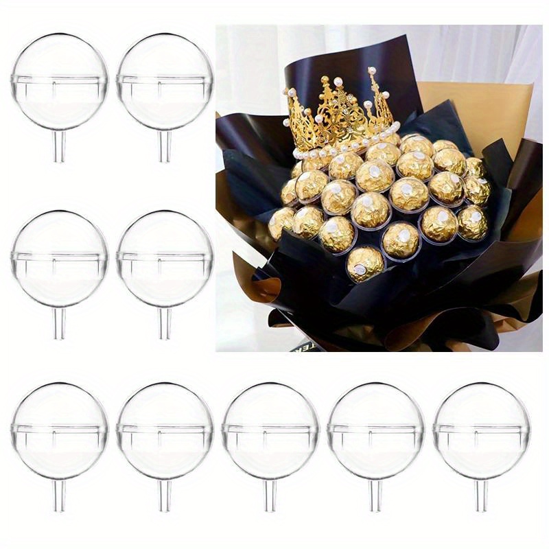TEMU 10pcs Clear Acrylic Chocolate Ball Boxes 1.57