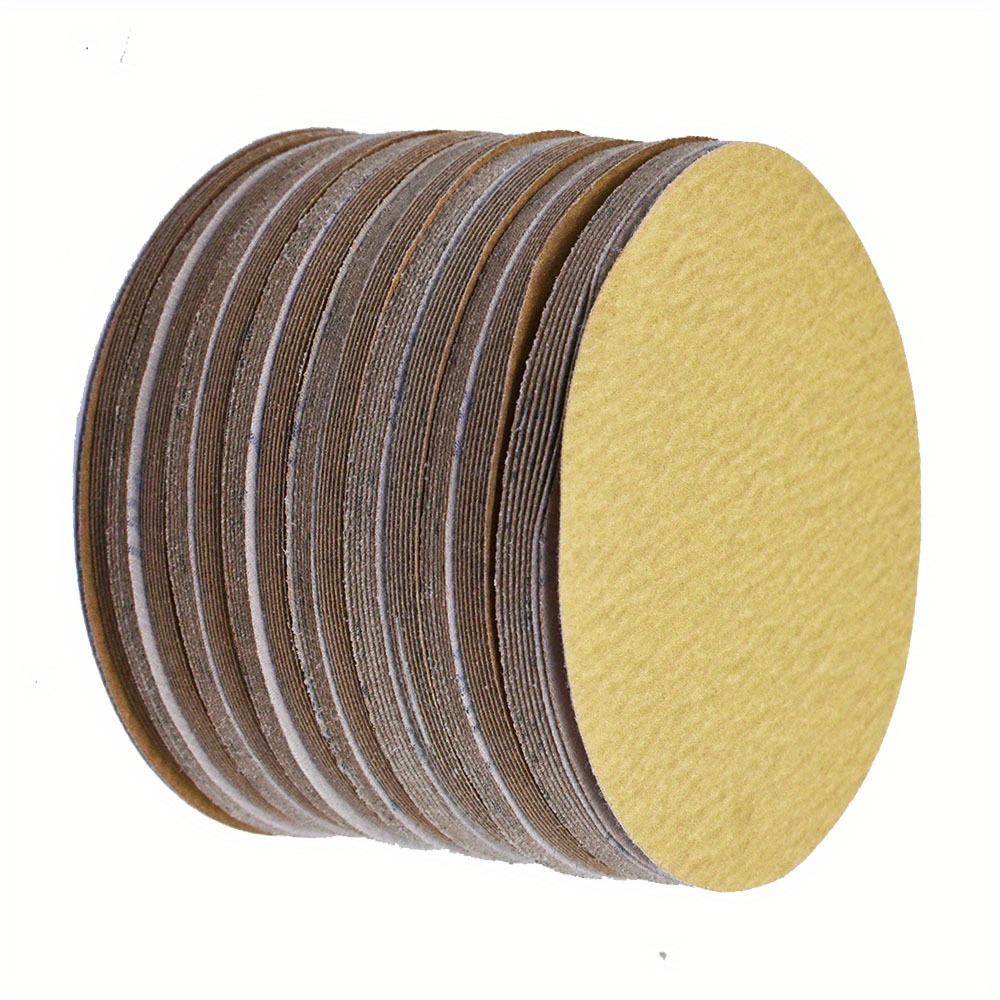 

100 Pack 6 Inch 180 Grit Loop Pads Sanding Disc Flocking Us