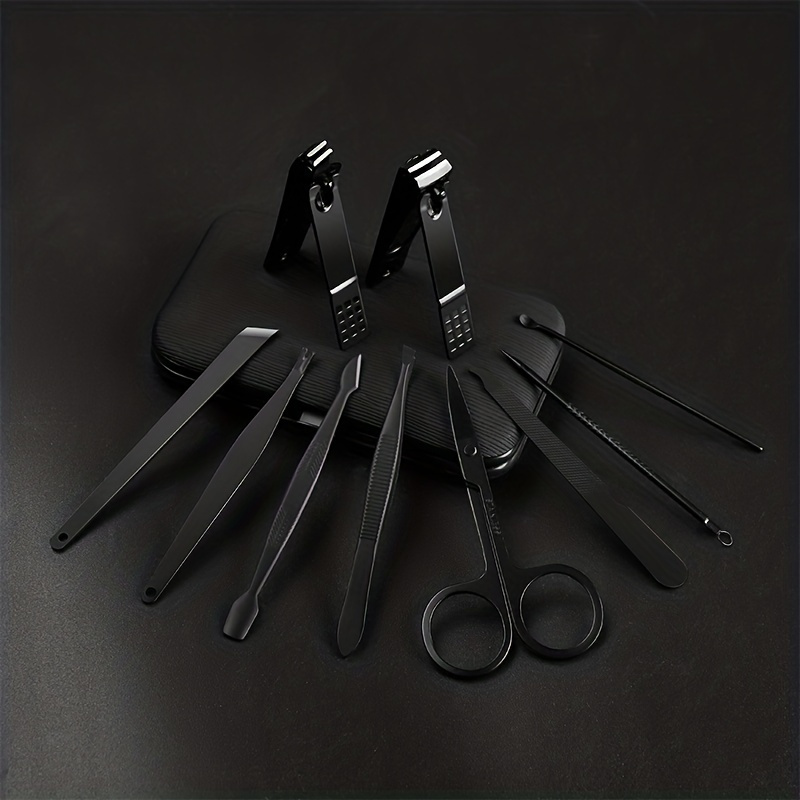 Ultra-Sharp Black Nail Clipper Set