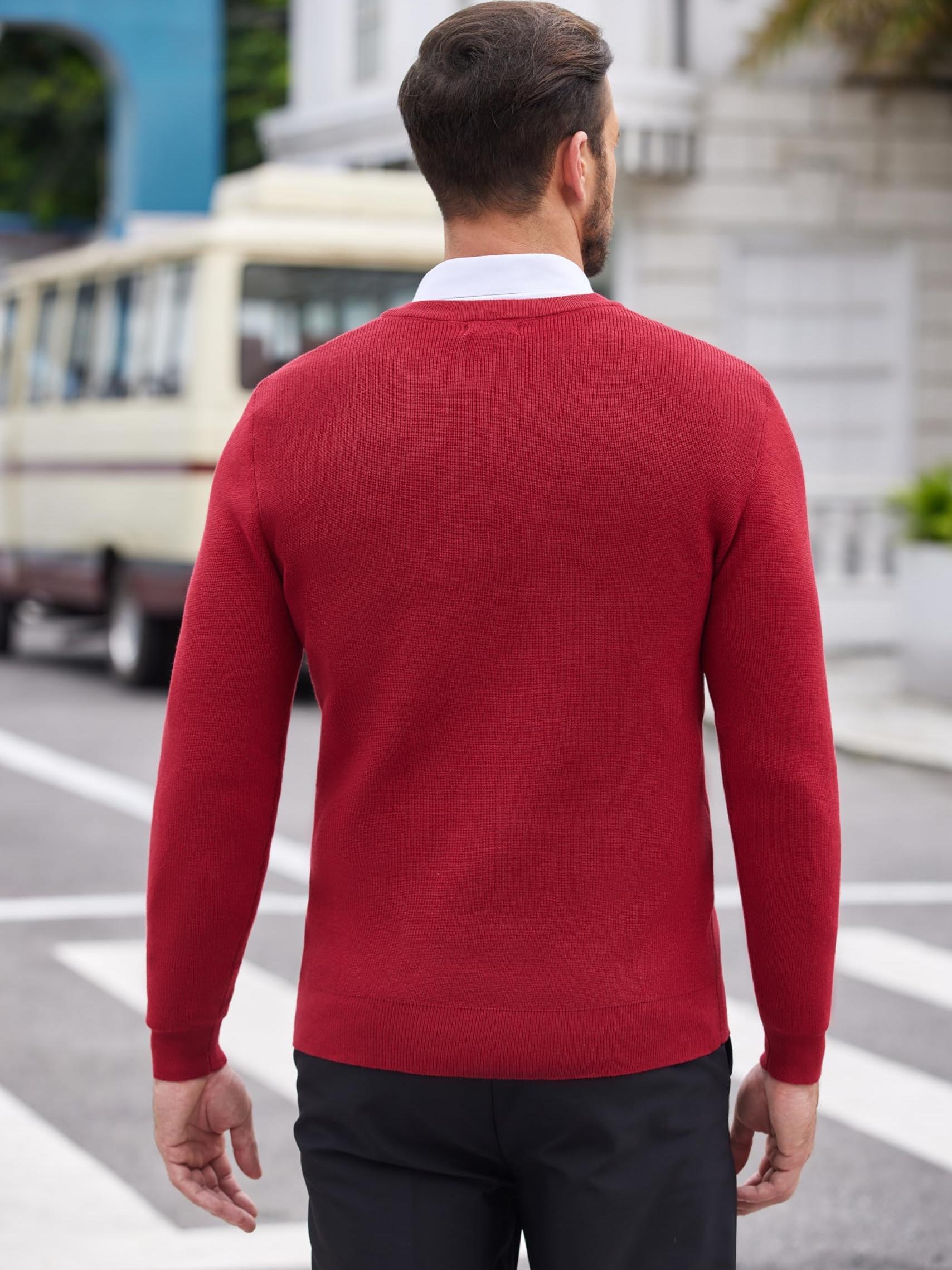 red dress sweater men Berry Red | Mens Cashmere Roll Neck Sweater