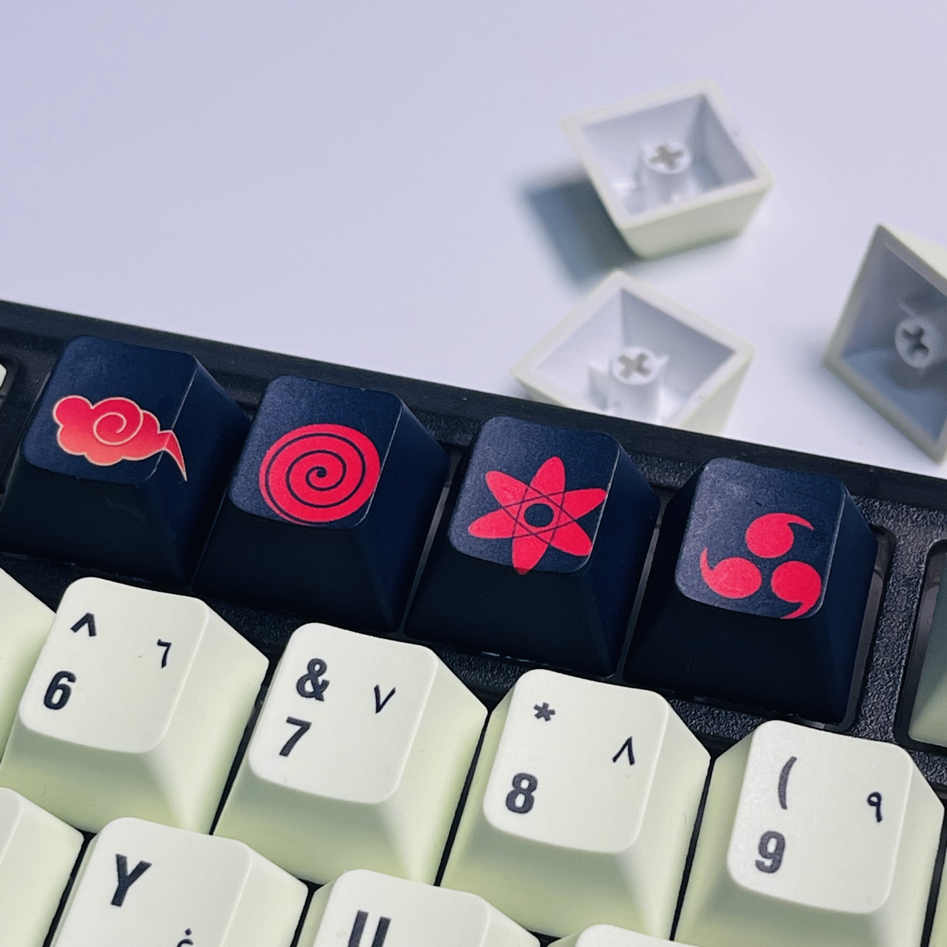 

4-key Pbt Keycap Set For Switches - Dye-sublimated, Cherry Profile Mechanical Keyboard Caps