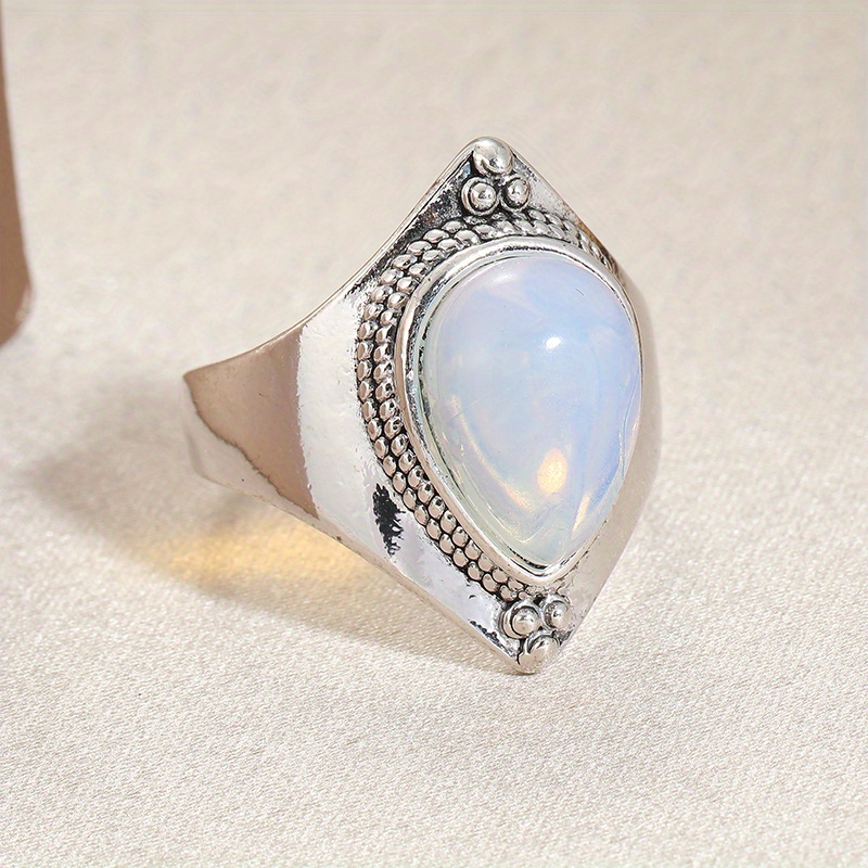 Copper Droplet Ring for Women's Holiday Parties