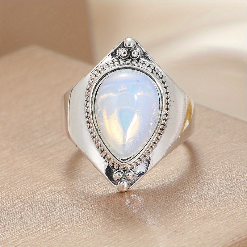Copper Droplet Ring for Women's Holiday Parties