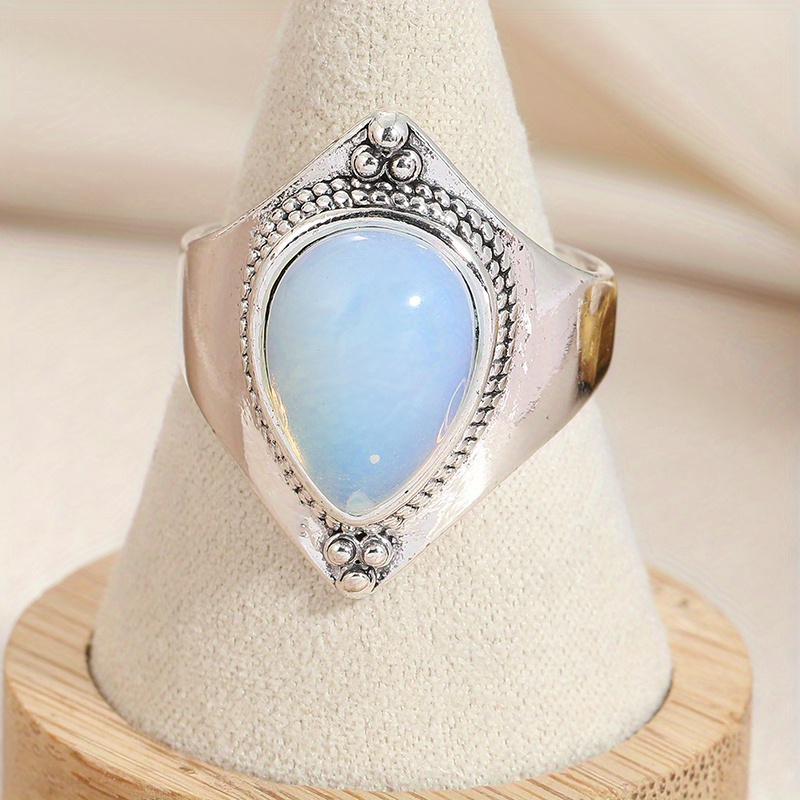 Copper Droplet Ring for Women's Holiday Parties