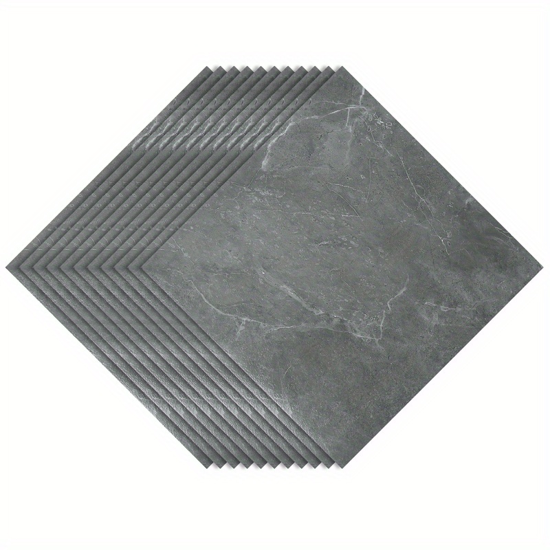 10-50 Self-adhesive Waterproof Pvc Floor Stickers, Waterproof Bathroom Wall Decoration, Square 30x30cm