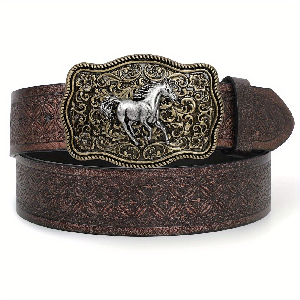 時計 KENFORD EMBOSSED LEATHER BELT PAISLEY 1pc mens fashion belt western casual embossed leather belt