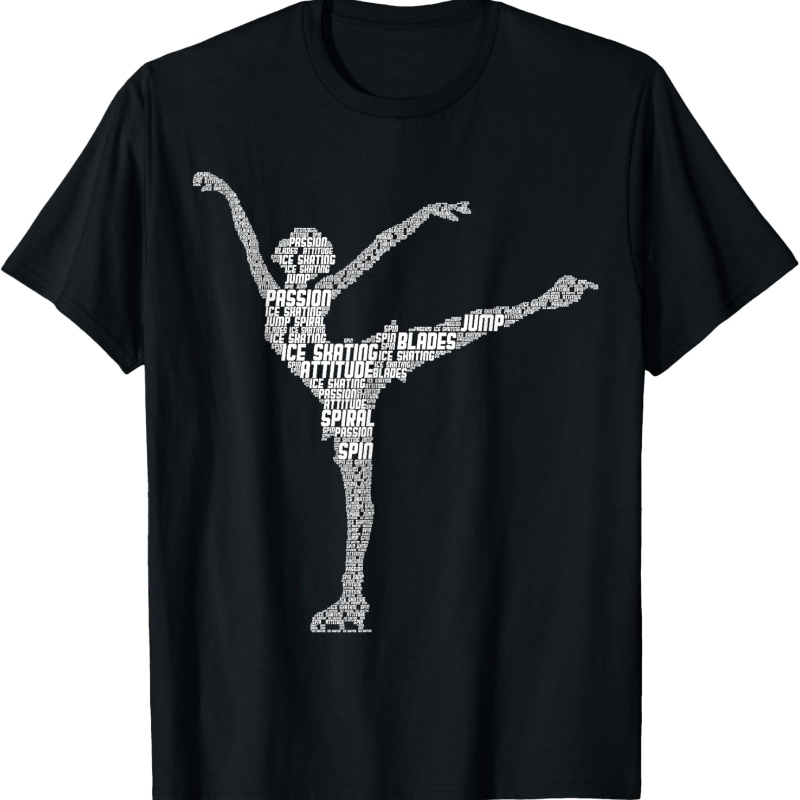 

Ice Skating Figure Women Girls T-shirt