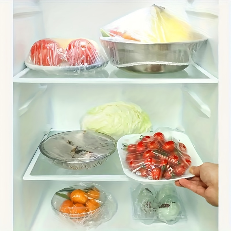 100pcs reusable elastic stretchable storage covers semi transparent seal film food freshness preservation ideal for aluminum foil and plastic wrap substitute storage covers details 2