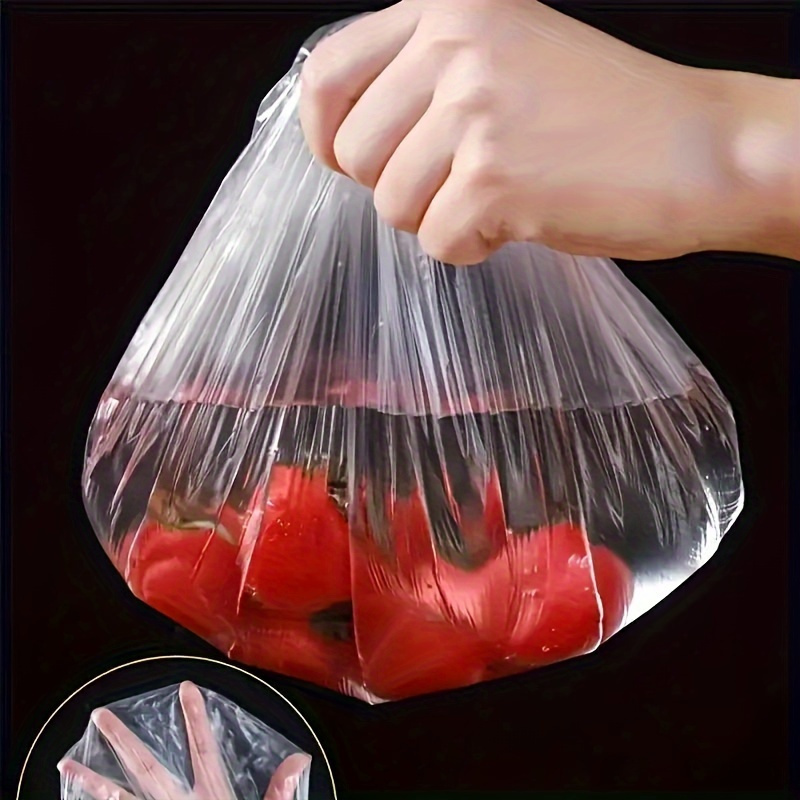 100pcs elastic stretchable storage covers reusable plastic food freshness wraps semi transparent seal film ideal substitute for aluminum foil and plastic wrap details 4