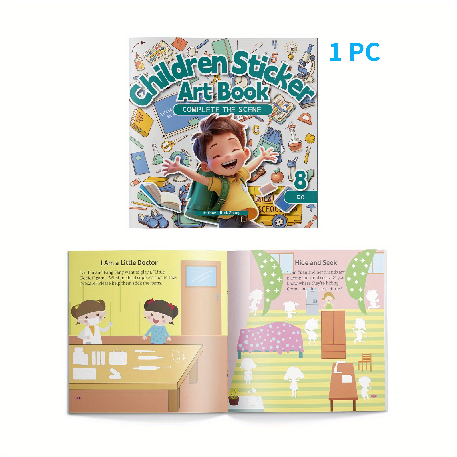 

Children's Sticker Art Book: Emotional Intelligence & Storytelling For Ages 5-8 - Engaging Creative Activity Book With Stickers - Publisher: Zhidian International (usa) Llc - 2024 Release