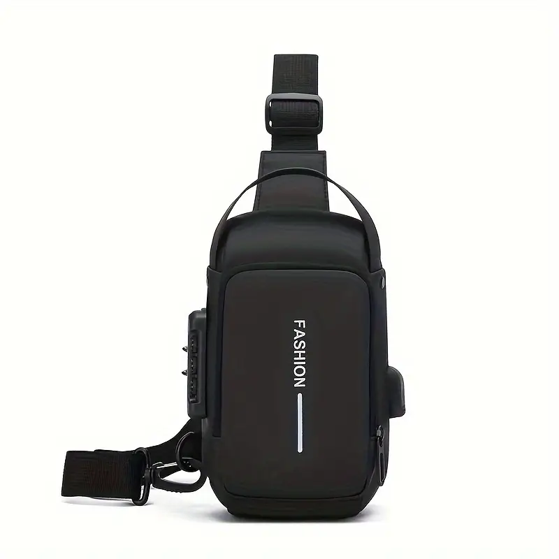 mens small motorcycle chest bag waterproof multifunctional anti theft shoulder bag with usb charging port details 8