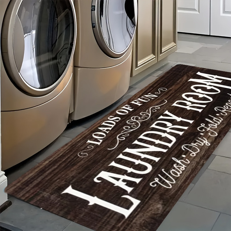 

1pc Doormat, Kitchen Rug, Kitchen Mats - Absorbent, Non-slip, And Anti-fouling, Perfect For Farmhouse, Entryway, Indoor, Room Decoration, Kitchen, Dining Room, Sink, Laundry Room