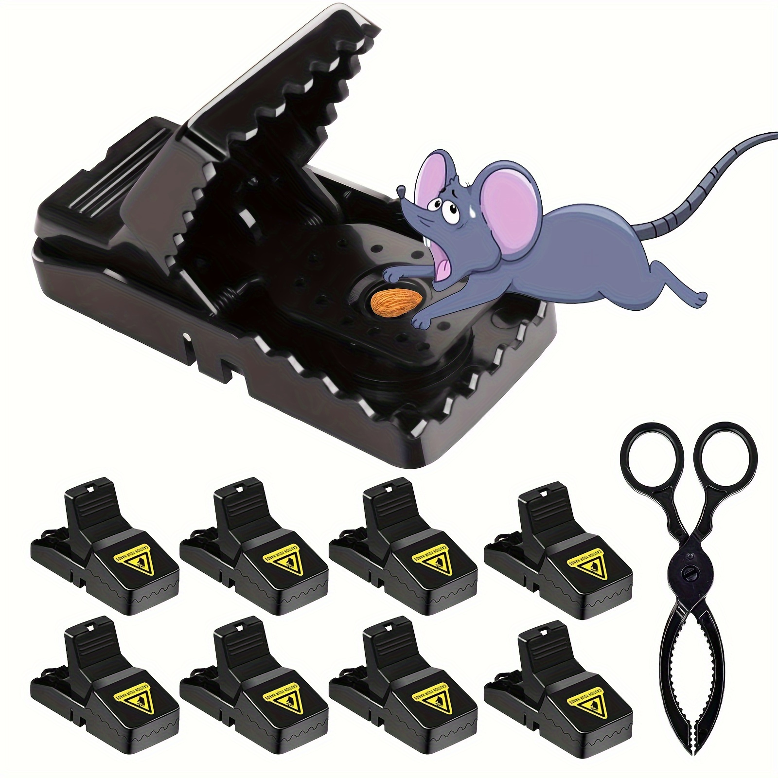 

12-pack Household Indoor Small Household Rat Quick And Hygienic Quick , Suitable For Home And Pet And Chipmunk Trap