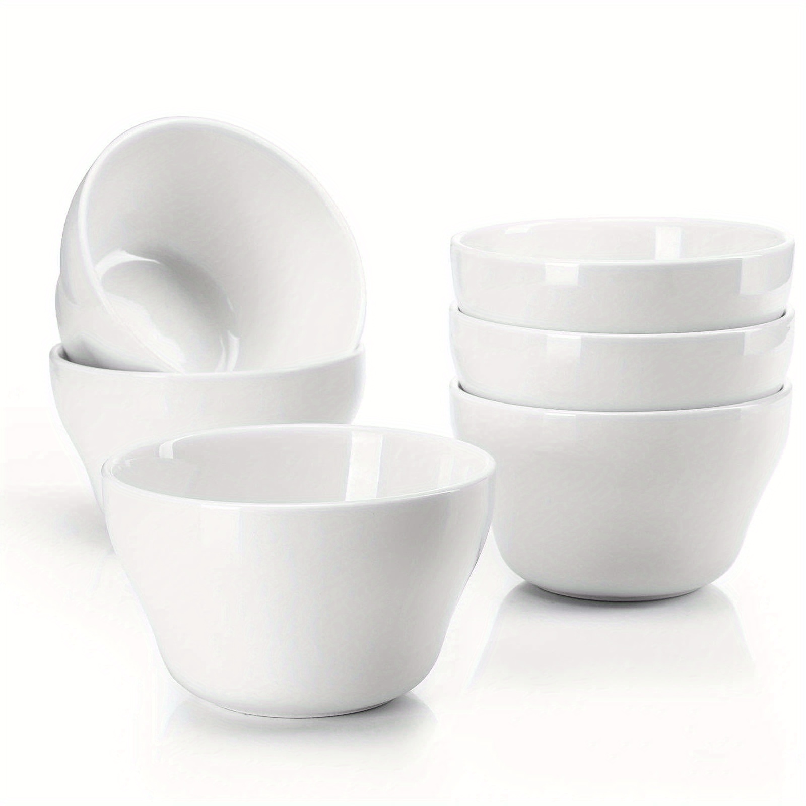 

Sweese Porcelain Cups - 8 Ounce Dessert Bowls - Set Of 6, , Hot Assorted Colors