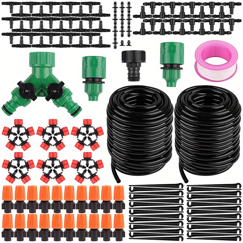 

149pcs , 40m/130ft Hose Kit & Nozzles - Watering For Plants, , And Lawns