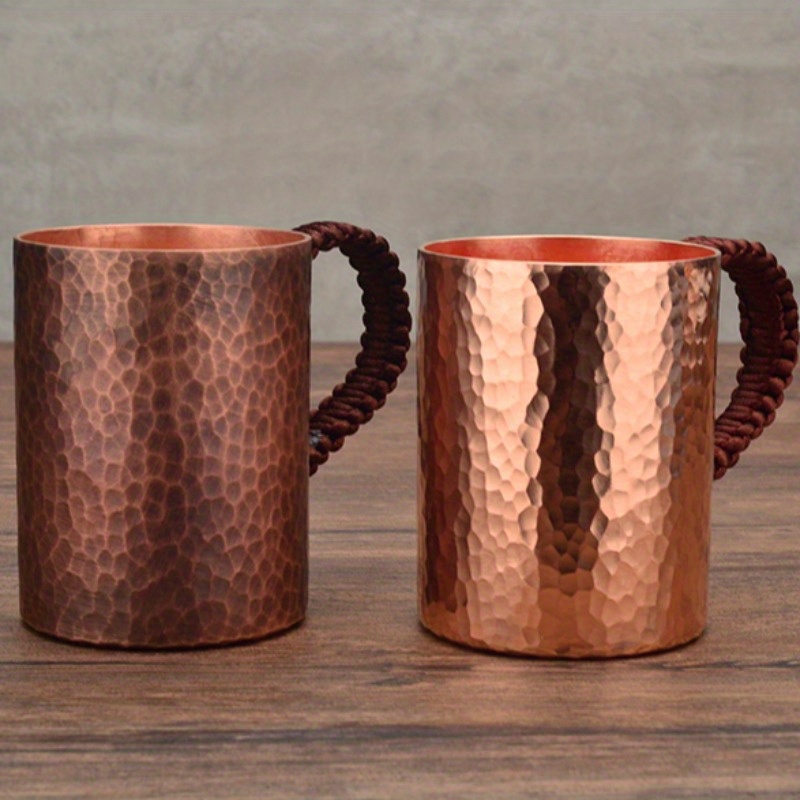 

Handcrafted Copper Coffee Mug - 200ml, Reusable & Sustainable For Home Use