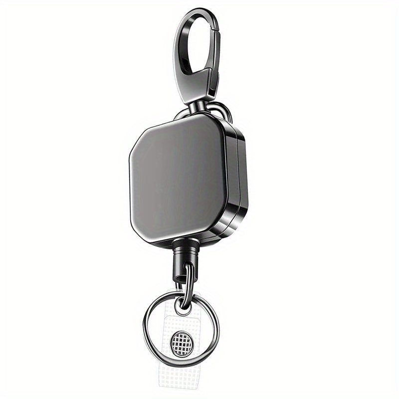 

Duty Zinc Alloy Id , 27.6- Steel , Keyring, Non-plated Unbraided - 1pc Retractable Key