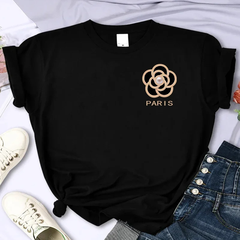 

2024 Latest Flower For Women's High Quality Summer Print T-shirt Casual Extra Large Y2k Personalized Sleeves O-neck