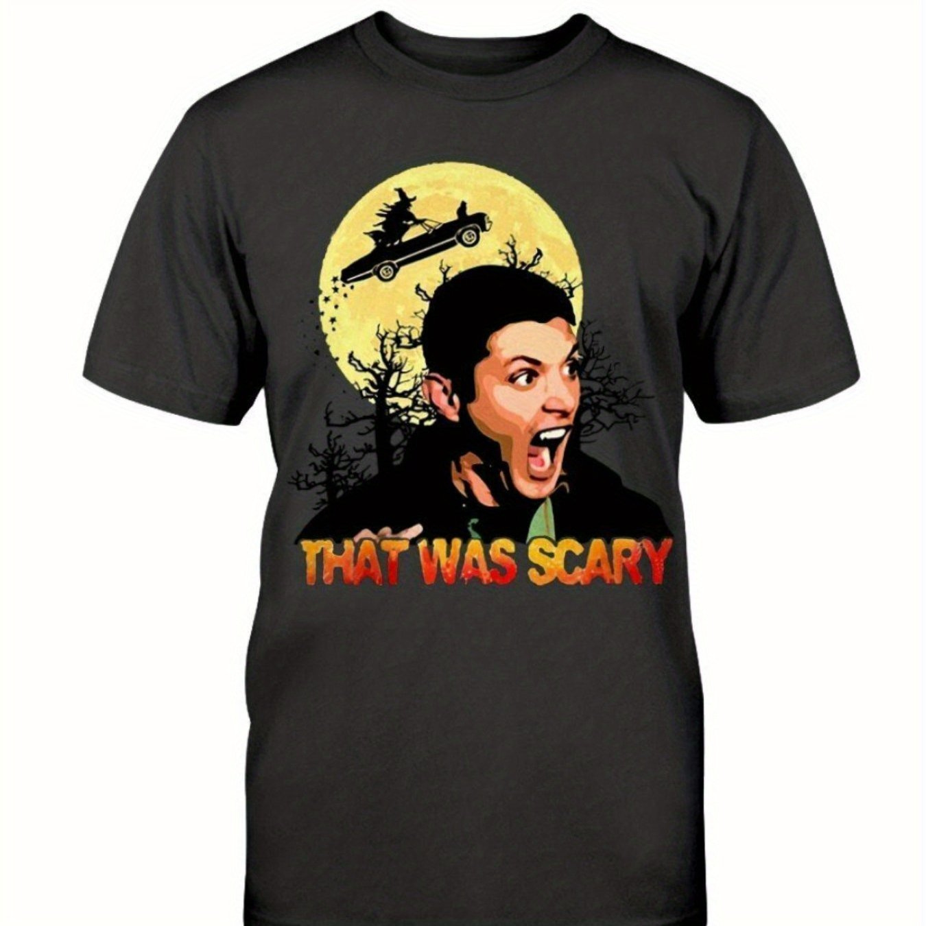 

Dean Winchester Supernatural Scary Fun Men's T-shirt