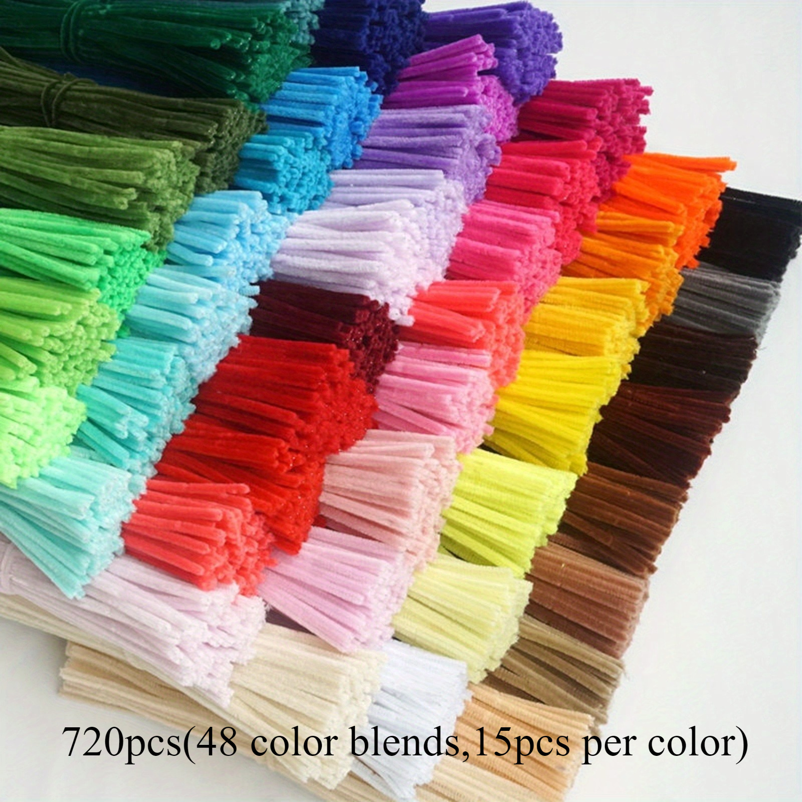 

720pcs 48 Colors Handmade Diy Material Twist Rods Bouquet Gift