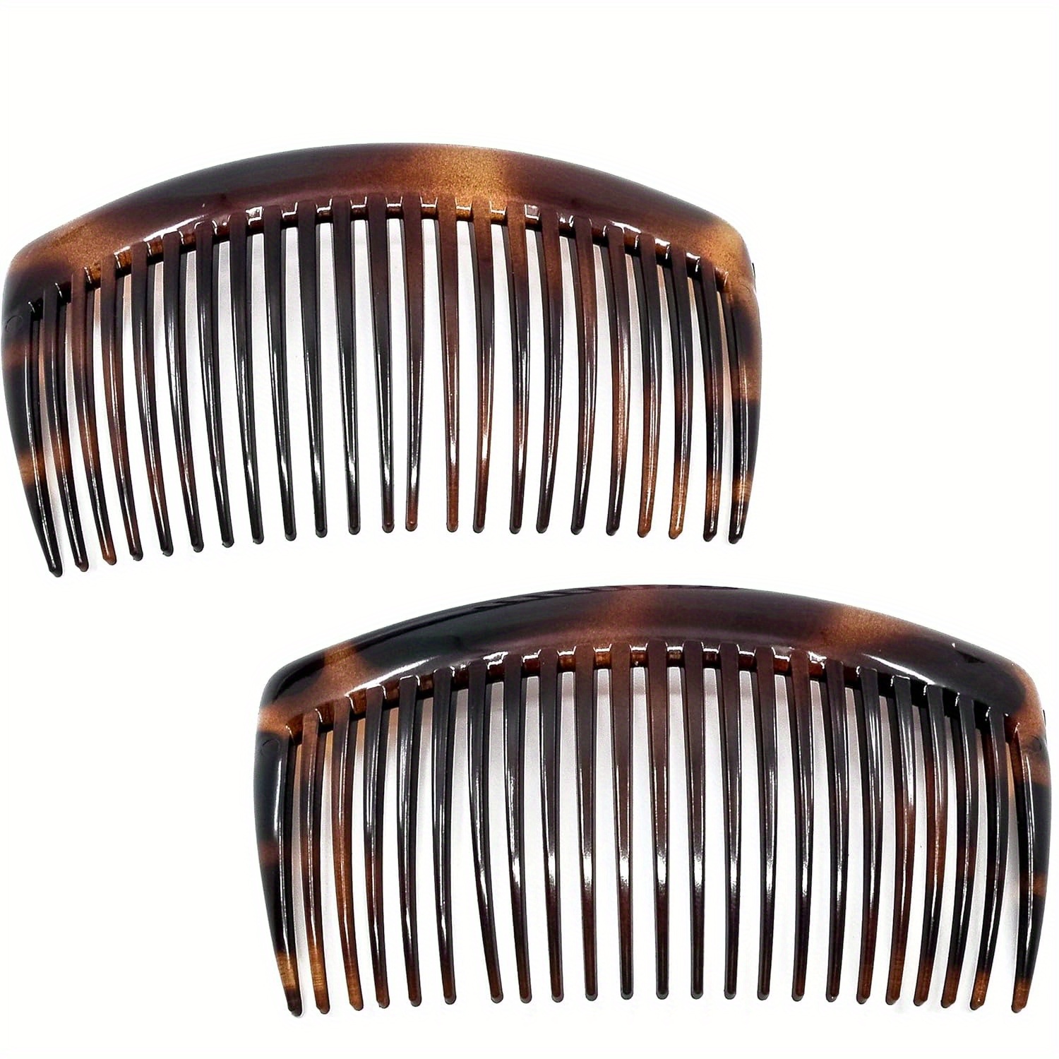 

Side Comb Large Curved Tortoiseshell Hair Combs For Women Fine Hair, 4 Inch Strong Hold Hair Comb For Women Bun Chignon Styling Girls Hair Accessories