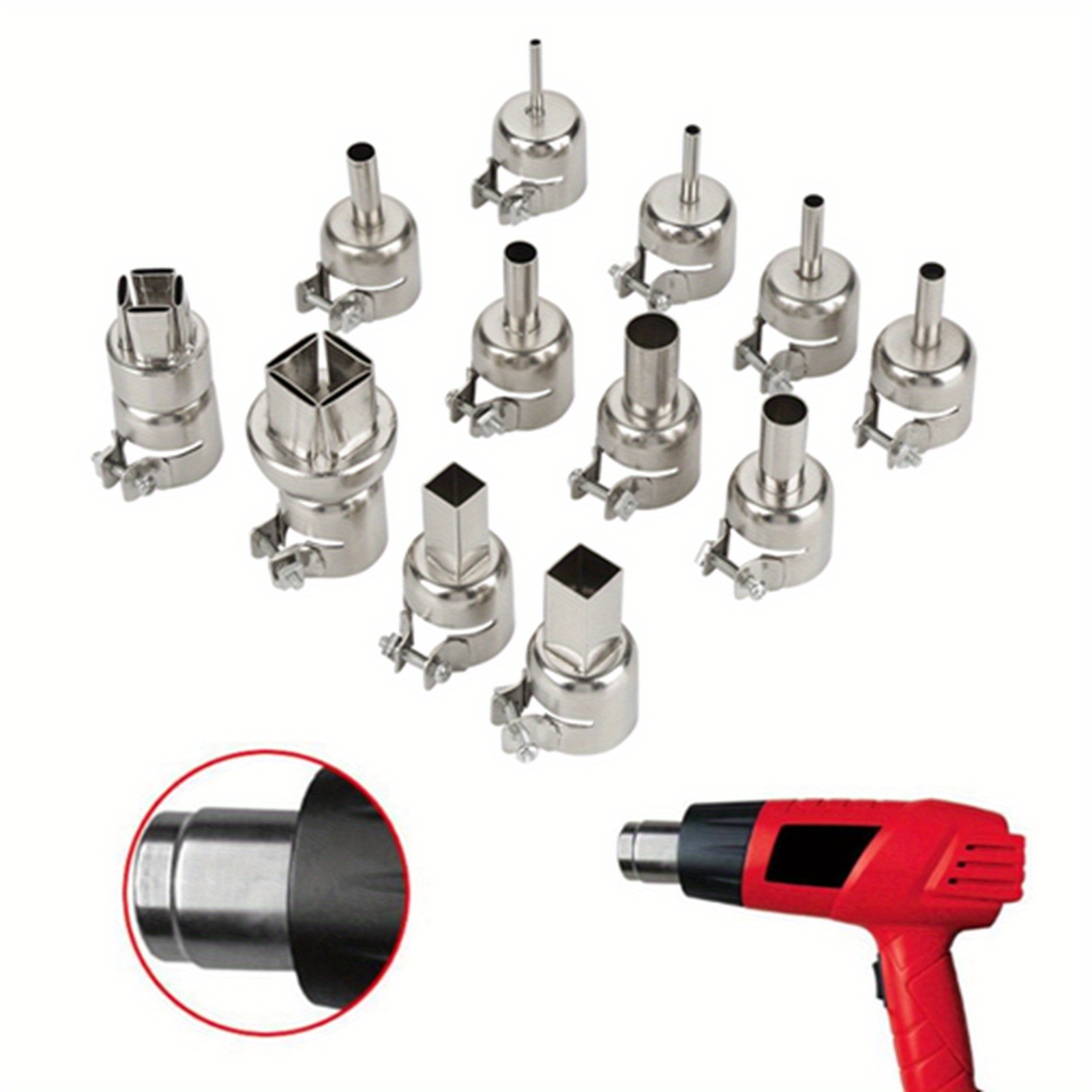 

12pcs Nozzles Kit For 850 Hot Air Tool