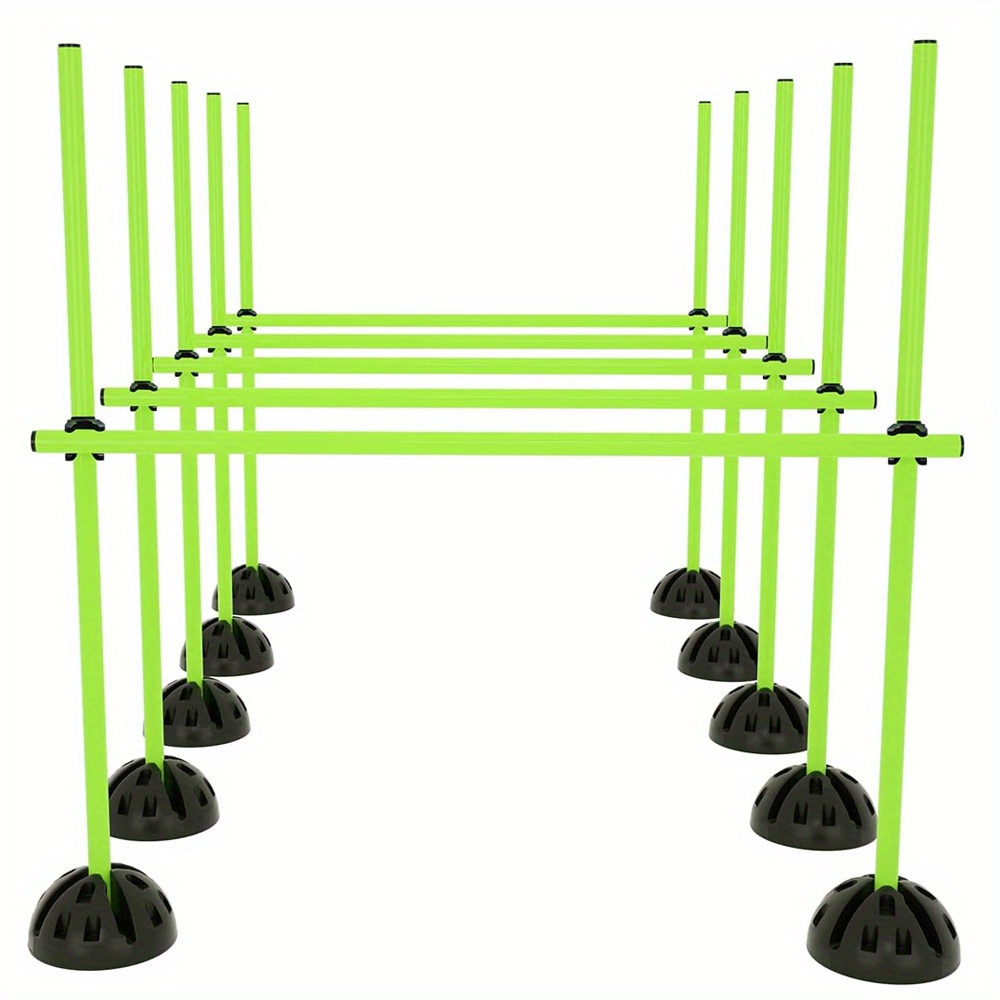 TEMU Agility Jump Bars Set Training Bars For Multifunctional Set Training For Bounce School Sports Green