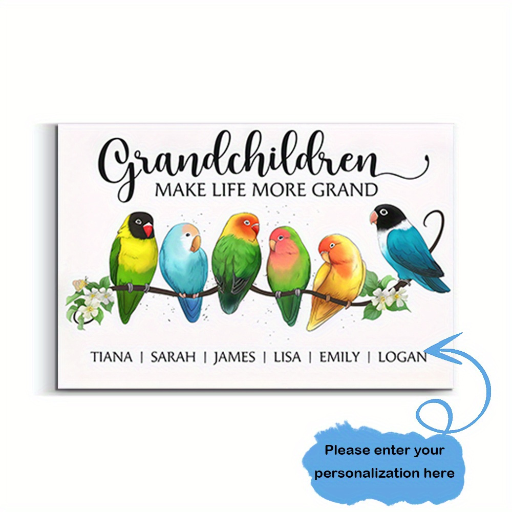 

Custom Family Name Canvas Poster - Personalized Wall Art For Living Room & Bedroom Decor, Weddings & Anniversaries