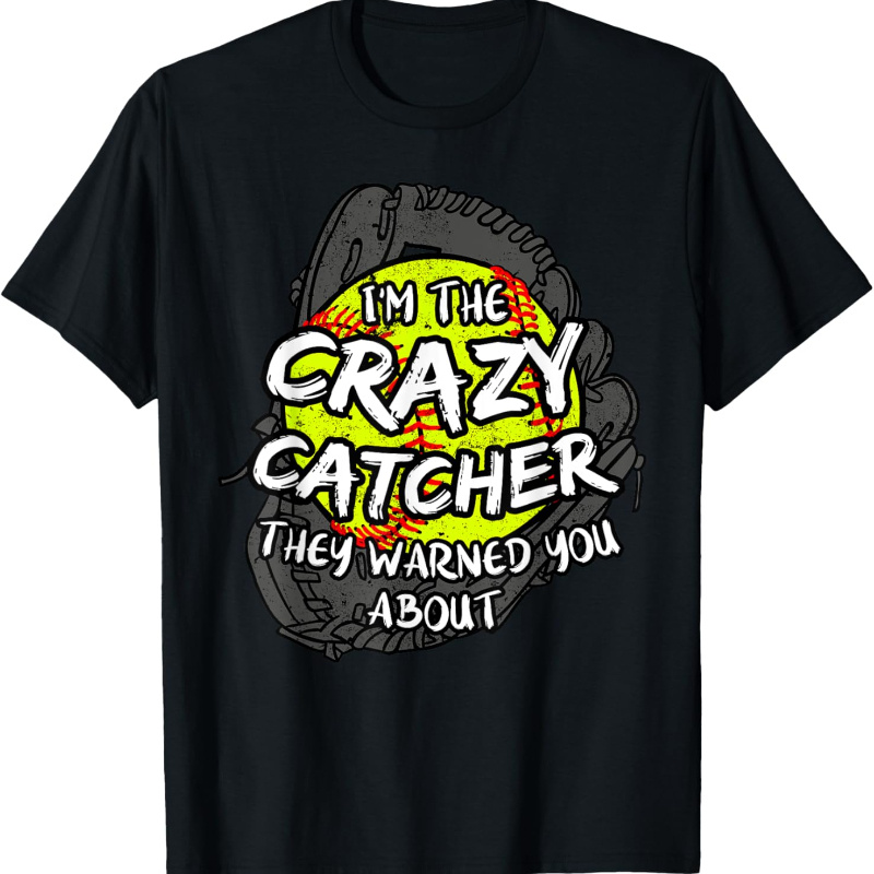 

Crazy Softball Lovers Bat Ball Baseball Women T-shirt