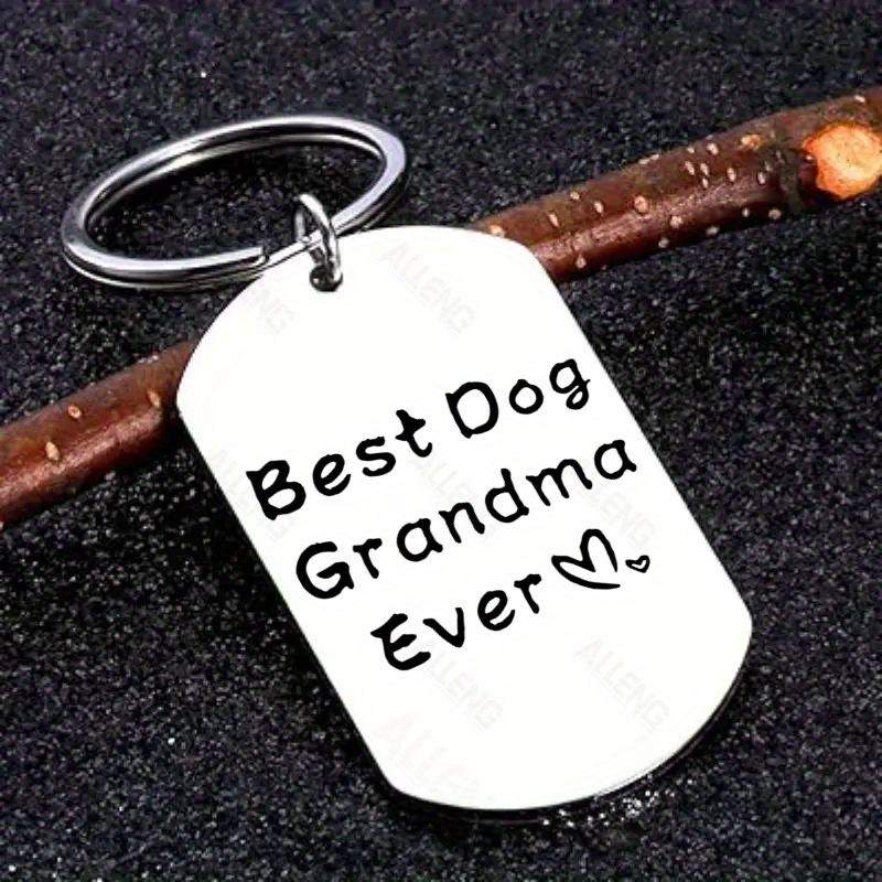 

Alleng Stainless Steel Keychain, Dog Grandma Gifts, Best Dog Grandma Ever Keyring, Day, Christmas, Birthday Presents For Dog Lover