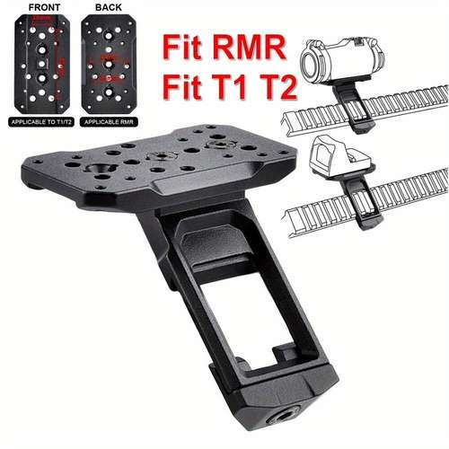8-Slot Picatinny Riser Mount – 20mm Rail Riser For Red Dot Sights & Scopes (Universal Airsoft/Hunting)