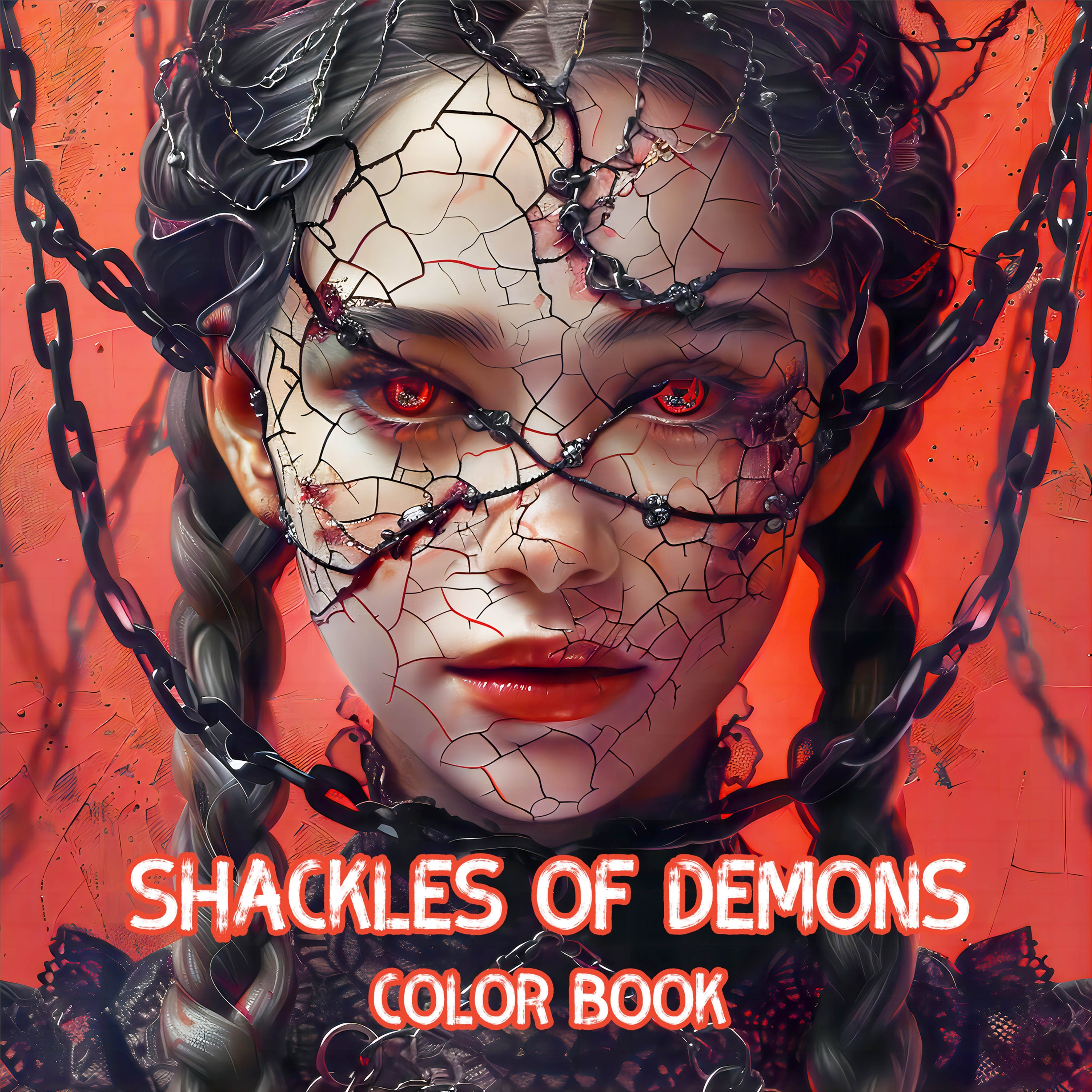 

Deluxe Demon Shackles Coloring Book - 22 Pages, Unique Cover & Intricate Design | Relax Art For Teens & Adults | Ideal Gift For Valentine's, Christmas, Halloween & More