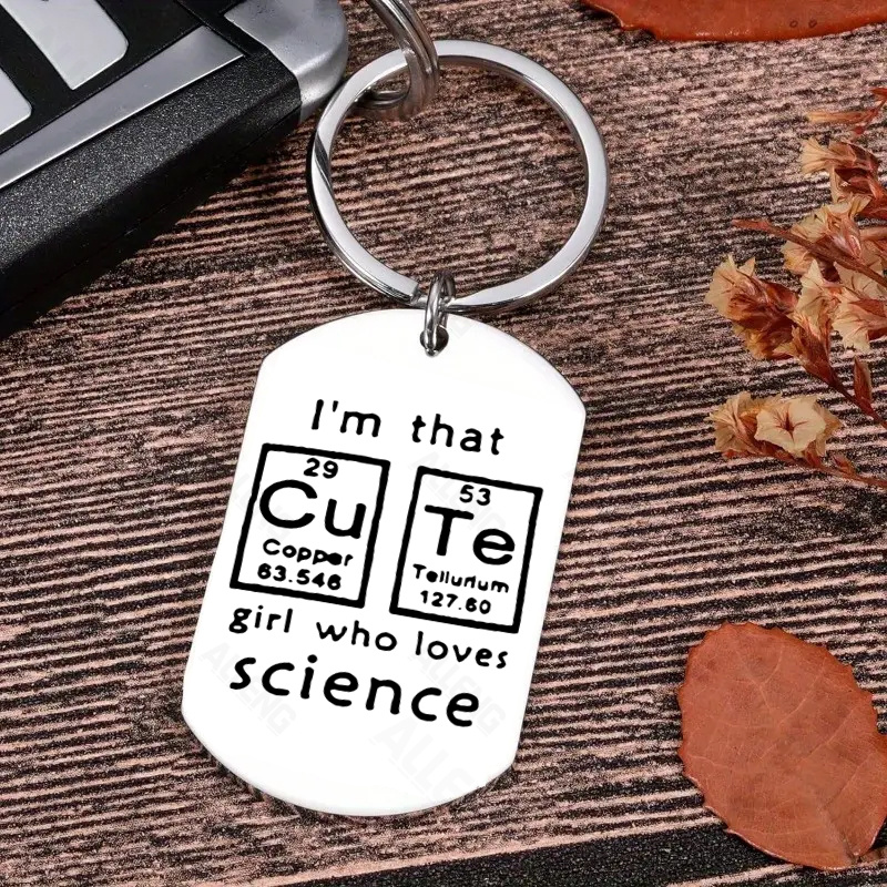 keychain science sold on Temu United States