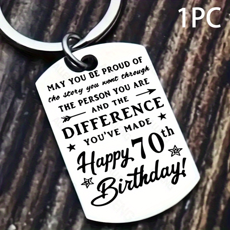 TEMU 50th 60th Birthday Gifts For Women Men 70th 75th 80th Birthday Gift For Women Birthday Keychain Gift For Mom