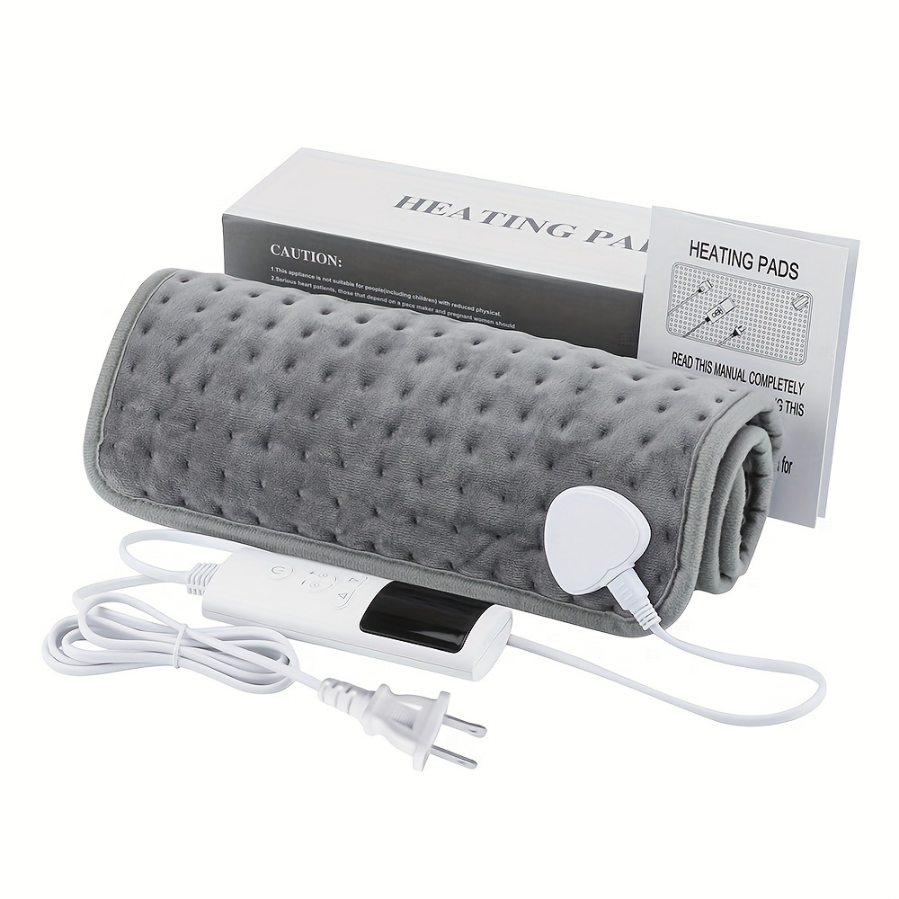 Almohadilla térmica portátil para cuello, hombros y espalda con función de cierre automático, tamaño grande, lavable a máquina, perfecta para regalos de Navidad para mujeres y hombres