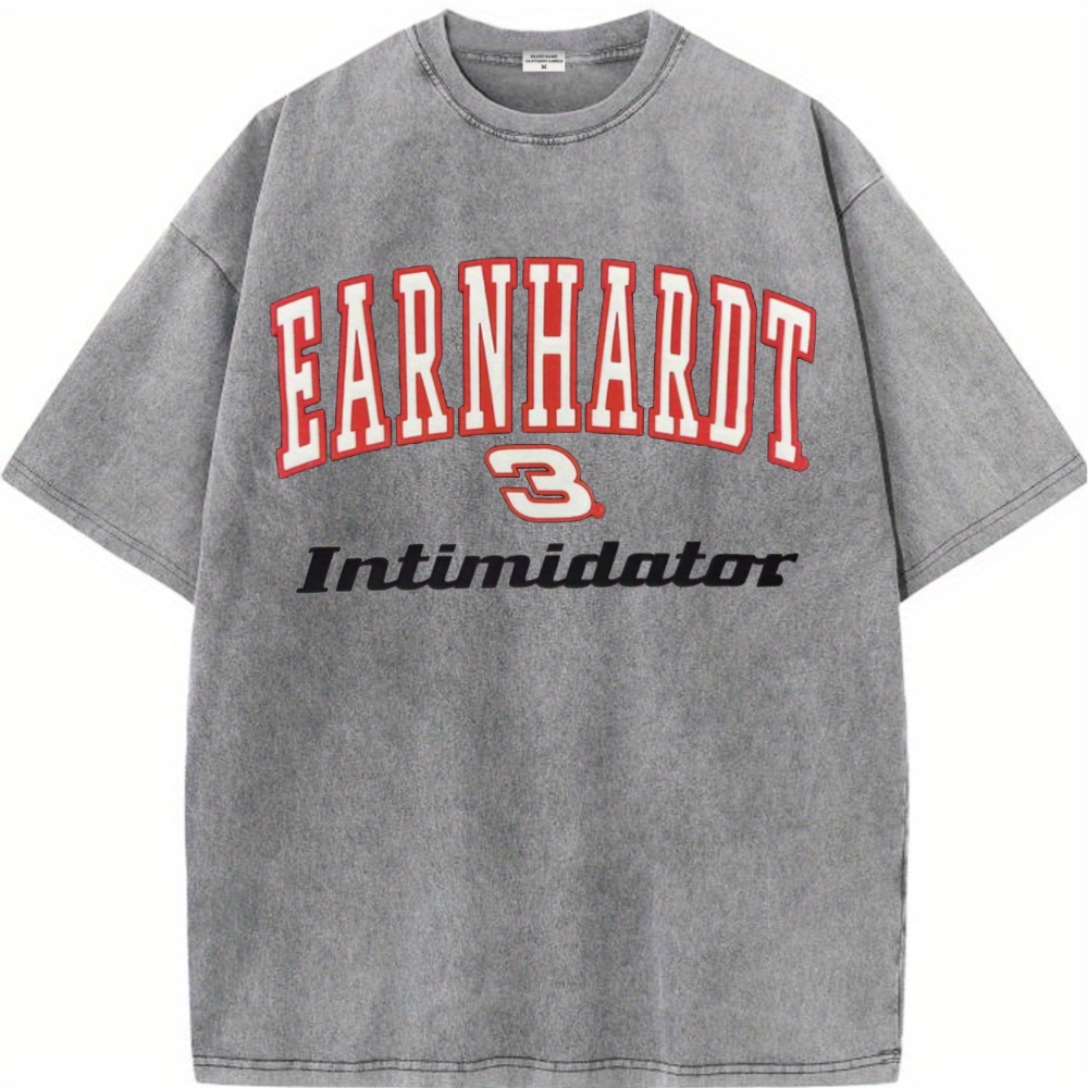 

Earnhardt Logo Vintage Washed Short-sleeve Cotton T-shirt