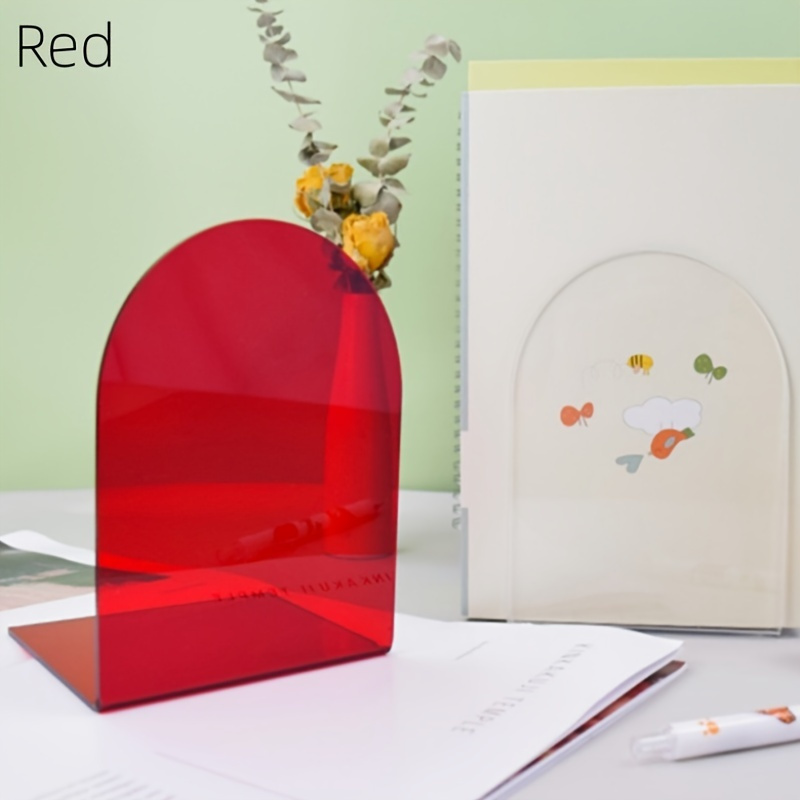 Colorful Acrylic Book Stand - Adjustable, Durable & Space- Design For Home, Office, Or Study - Easy Assembly, Multi-angle Display