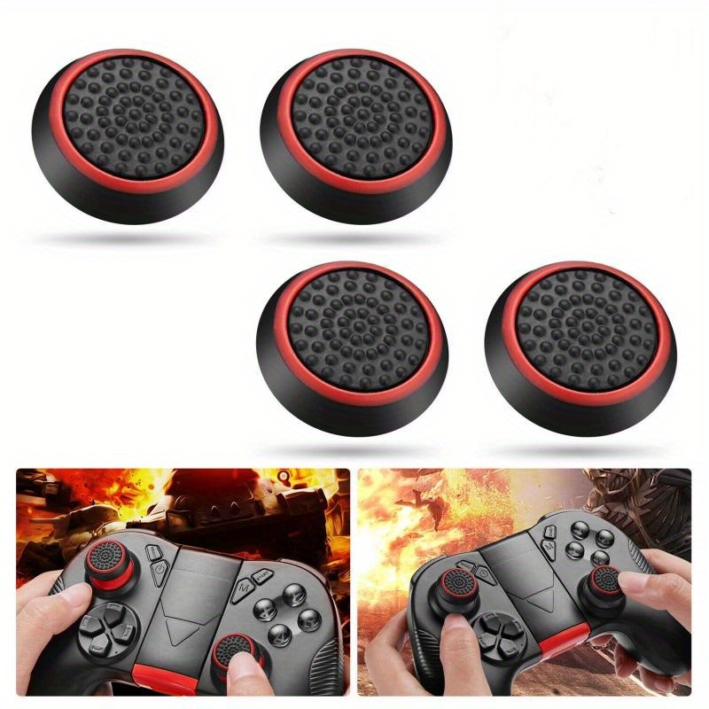 

2pcs/4pcs Non-slip Silicone Joystick Thumbstick Thumb Caps Cases For Ps3 Ps4 Ps5 360 1 Controller