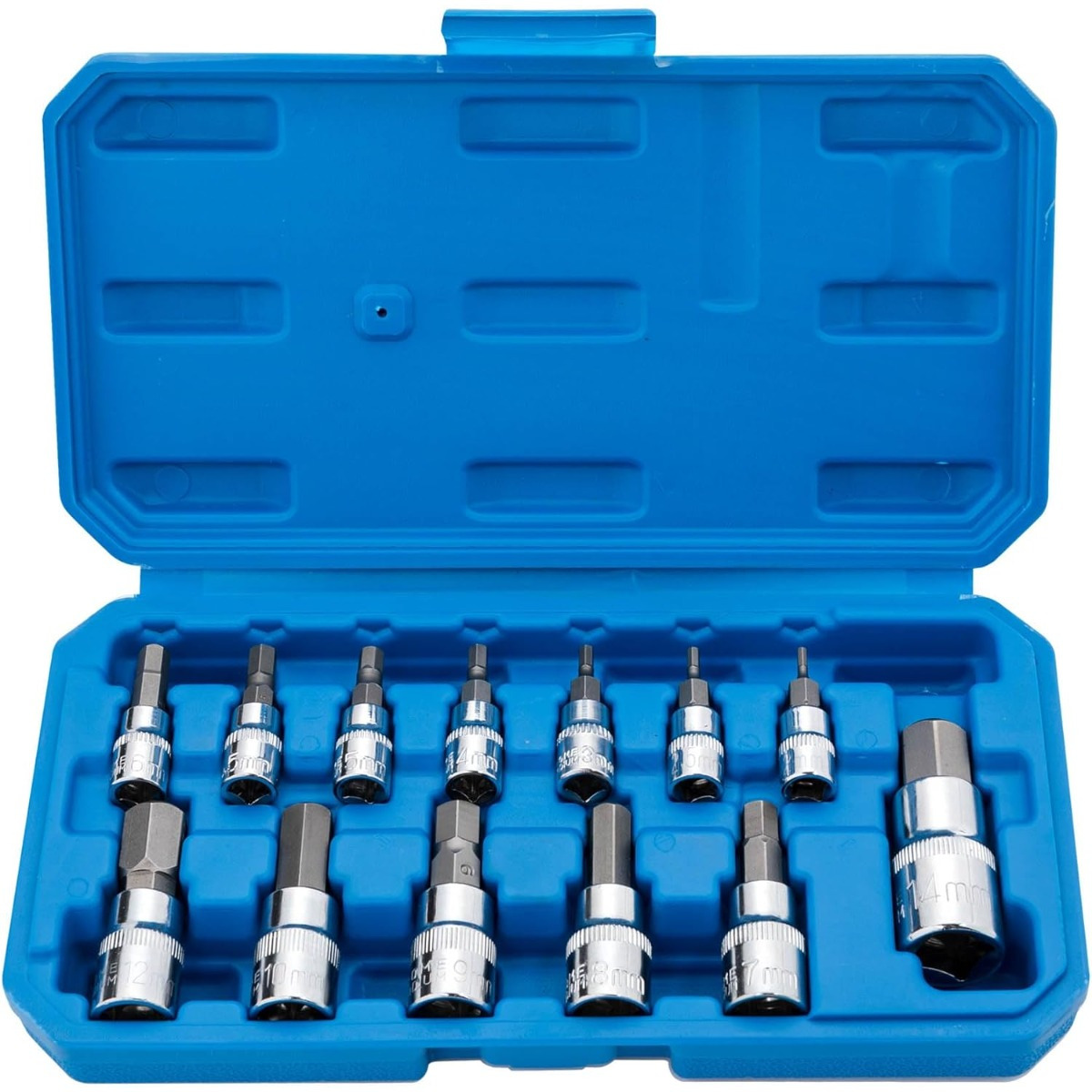 TEMU Premium S2 Alloy Steel Hex Bit Socket Set | 13pcs Metric Allen Socket Collection
