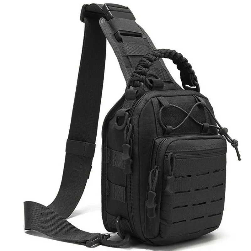 Image of Men's Outdoor Chest Bag Shoulder Bag Sling Backpack 900d Oxford Mountain Camping Fishing Trekking