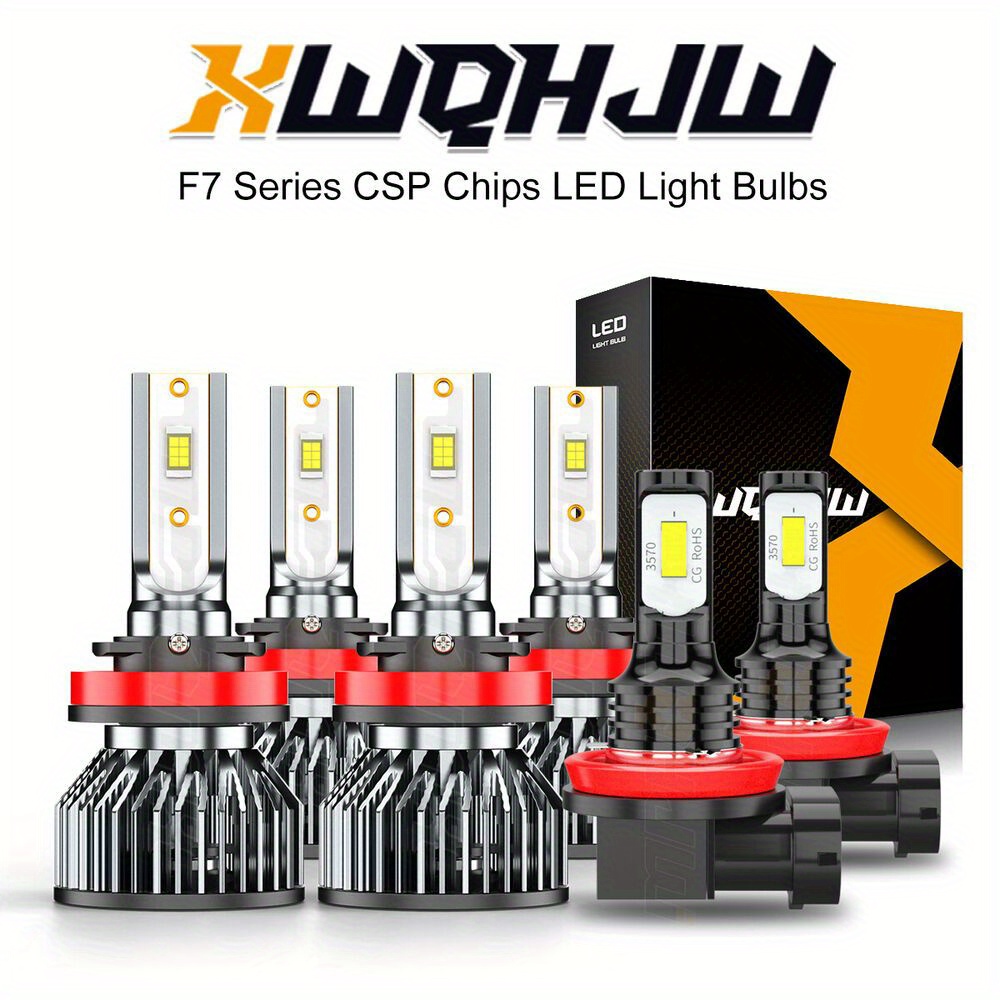 TEMU Led Headlights + Fog Bulbs Fit For Tacoma Sr Pickup 4-door 2016-2023