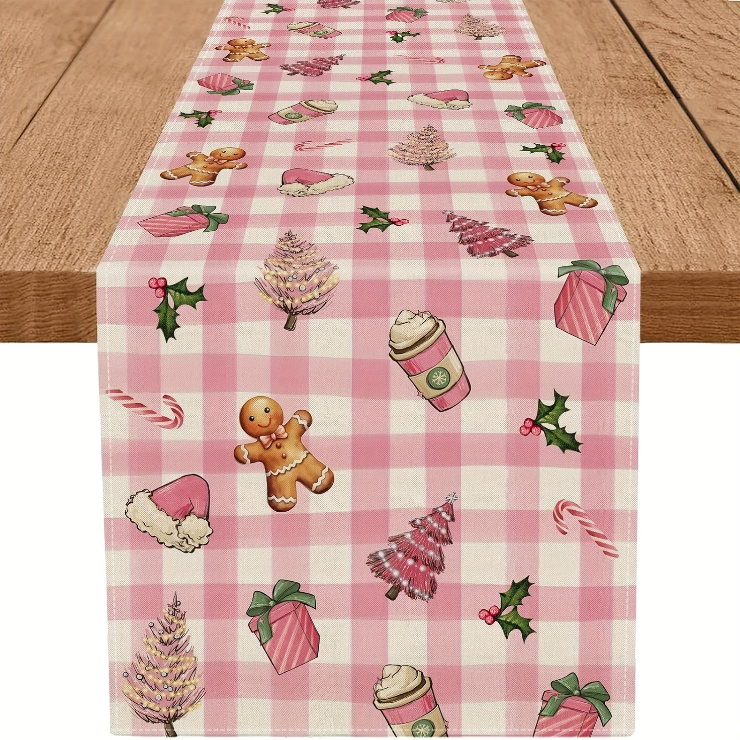 TEMU 13x72 Christmas Table - Polyester, & For Decor, , Anniversaries & Dining