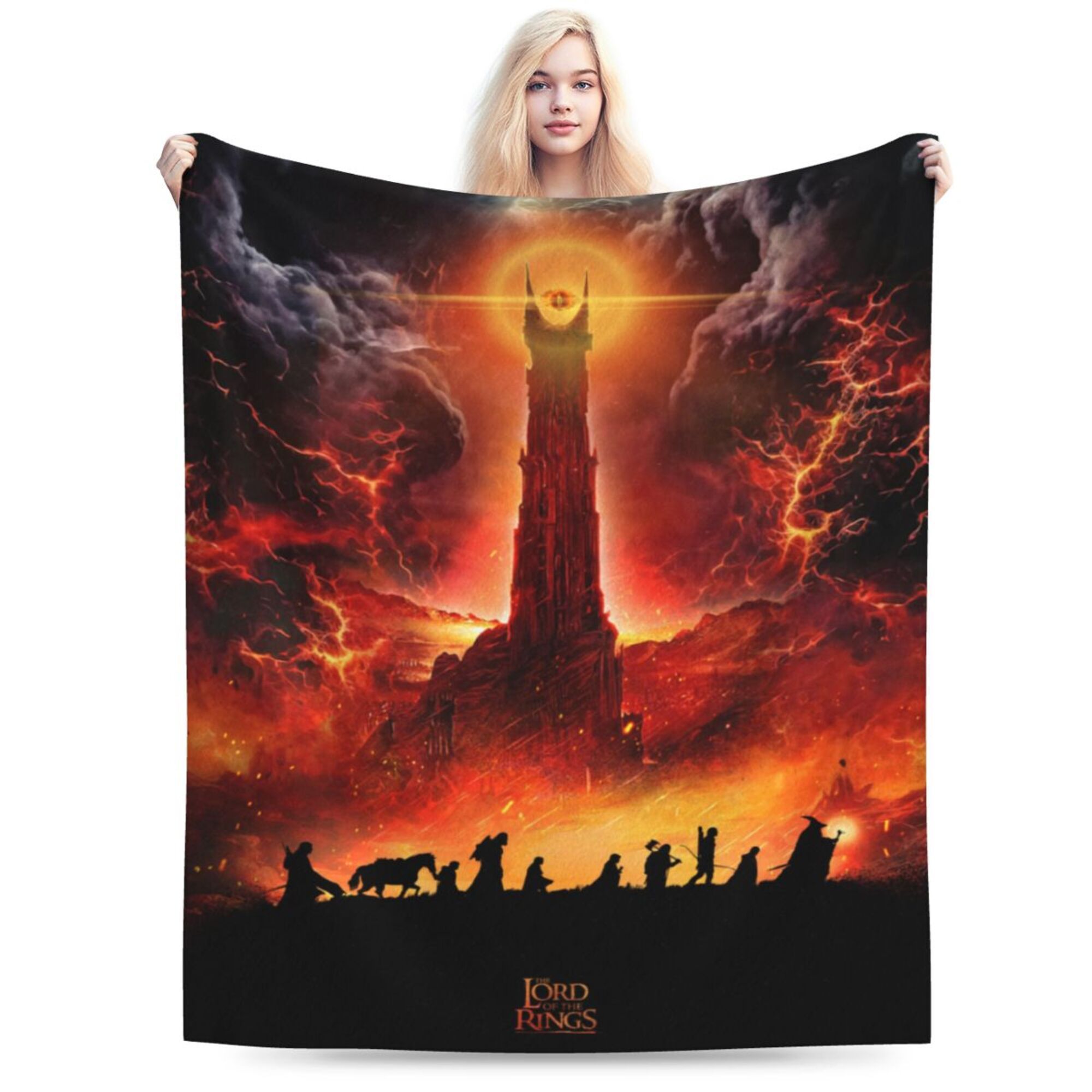 

's Tower, -dûr Printed Fleece Sofa Blanket: Soft And Comfortable For Travel, Nap, Office, Bed, Or Camping - All Seasons