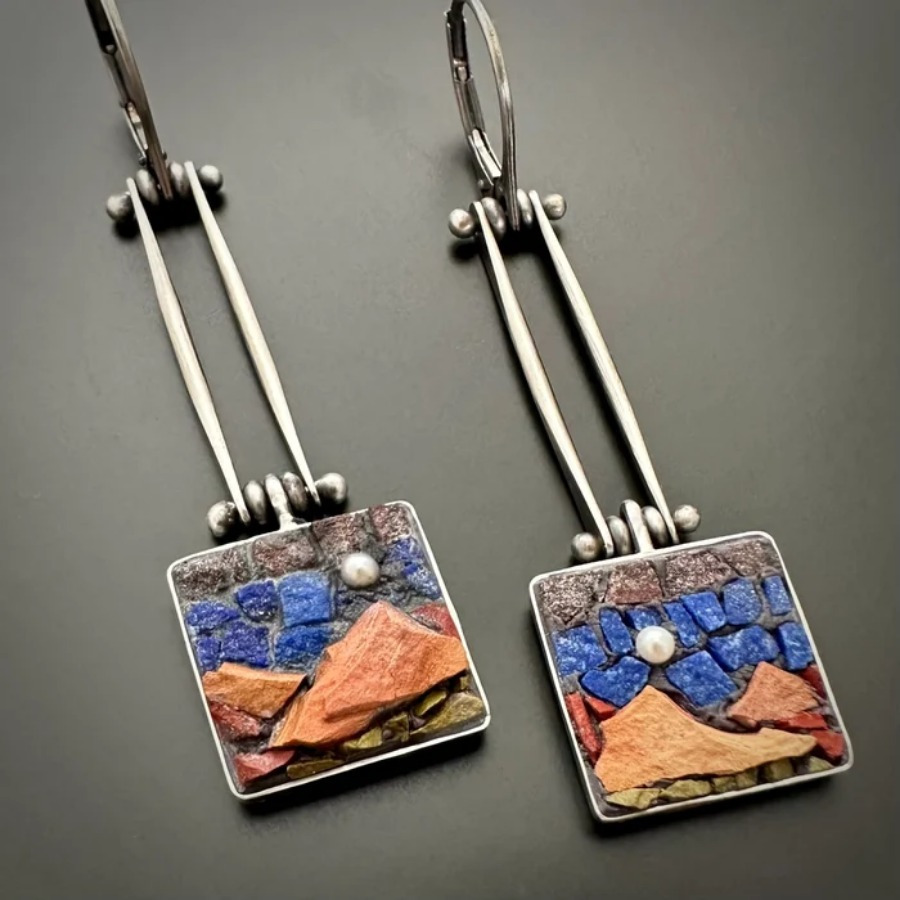 

2pcs Set For - Inlaid, Zinc Alloy Iron Posts - Or