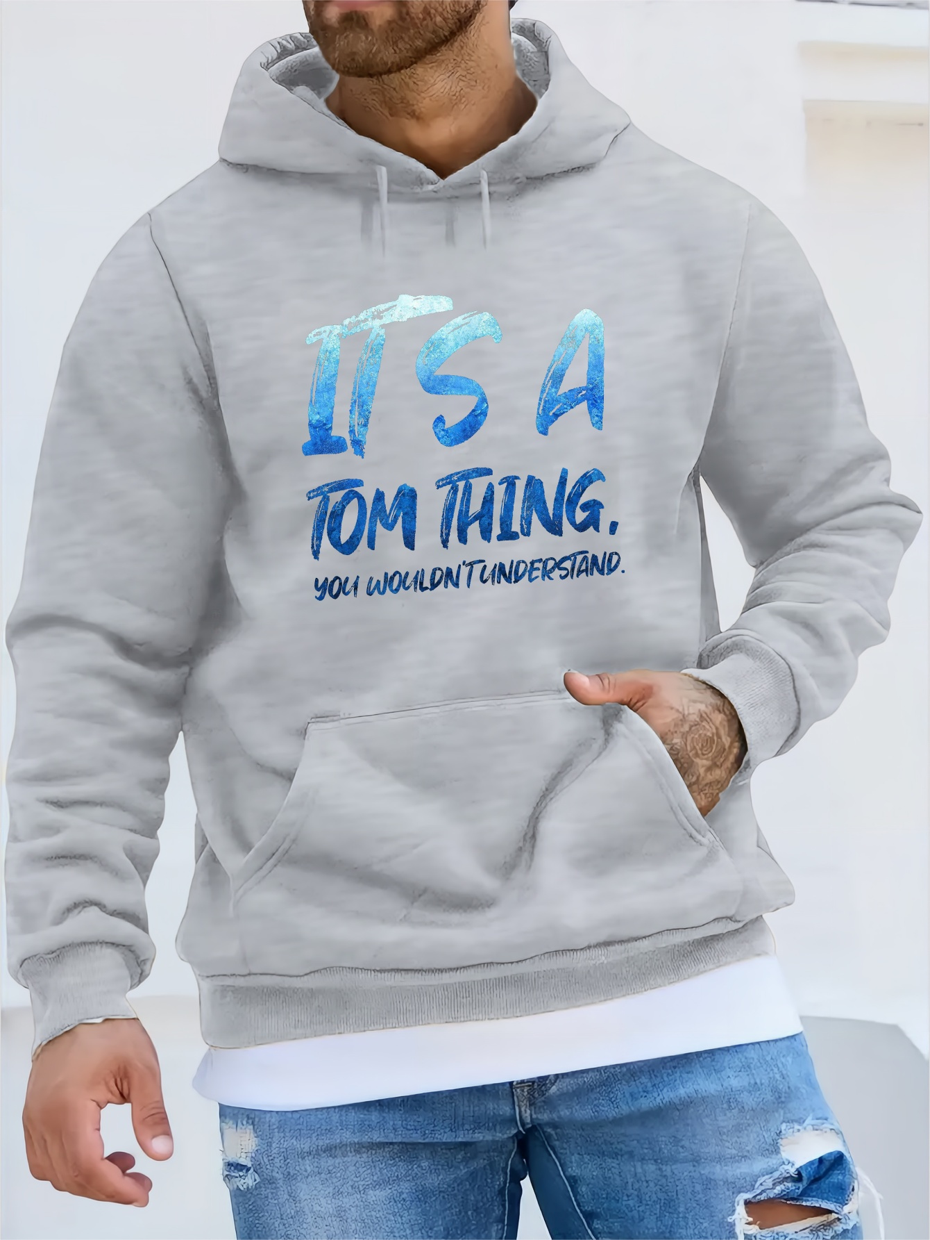 es cosa tom: sudadera peluche jóvenes otoño invierno ropa Temu Spain