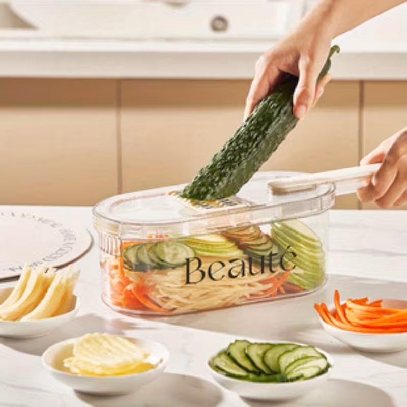 multifunctional kitchen storage rack large capacity rotating holder with chopsticks container and seasoning box plastic material Product details 3