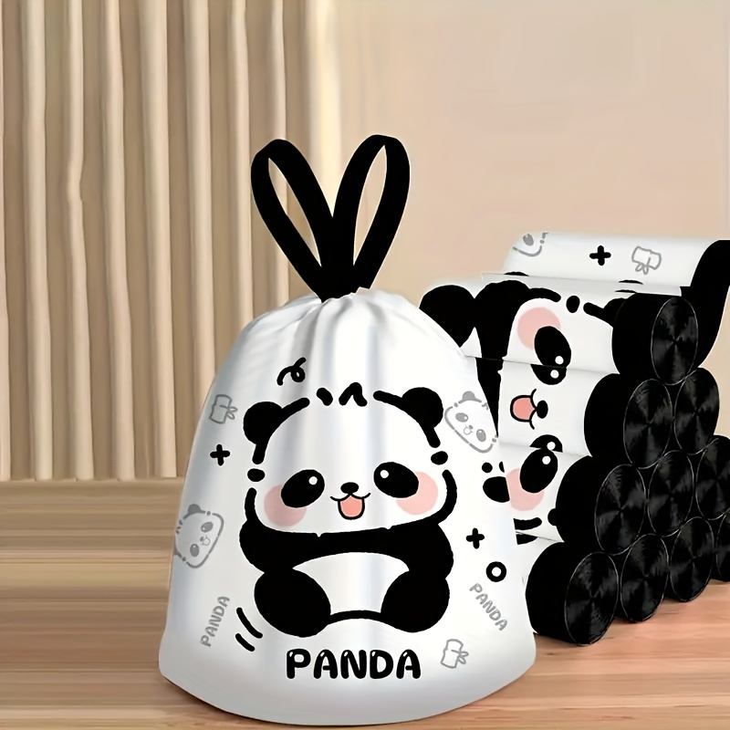 

Panda-themed Sustainable Thick Trash Bags - Perfect For Kitchen, Bathroom & Dorm Cleaning