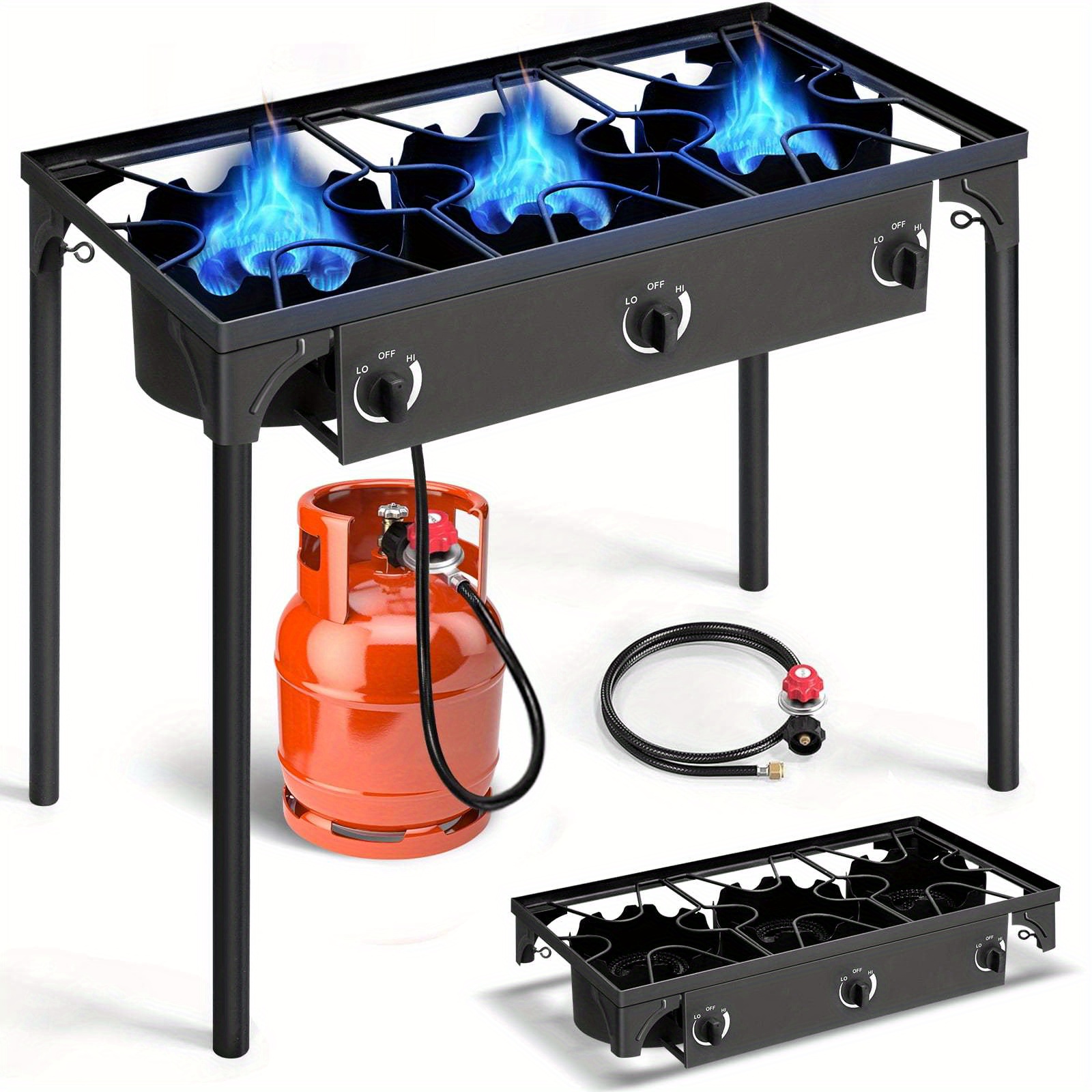 

3/2/1 Burner Gas Propane Stove Outdoor Camping Picnic Grill Grill Grill Use For Outdoor, Garden, , Party