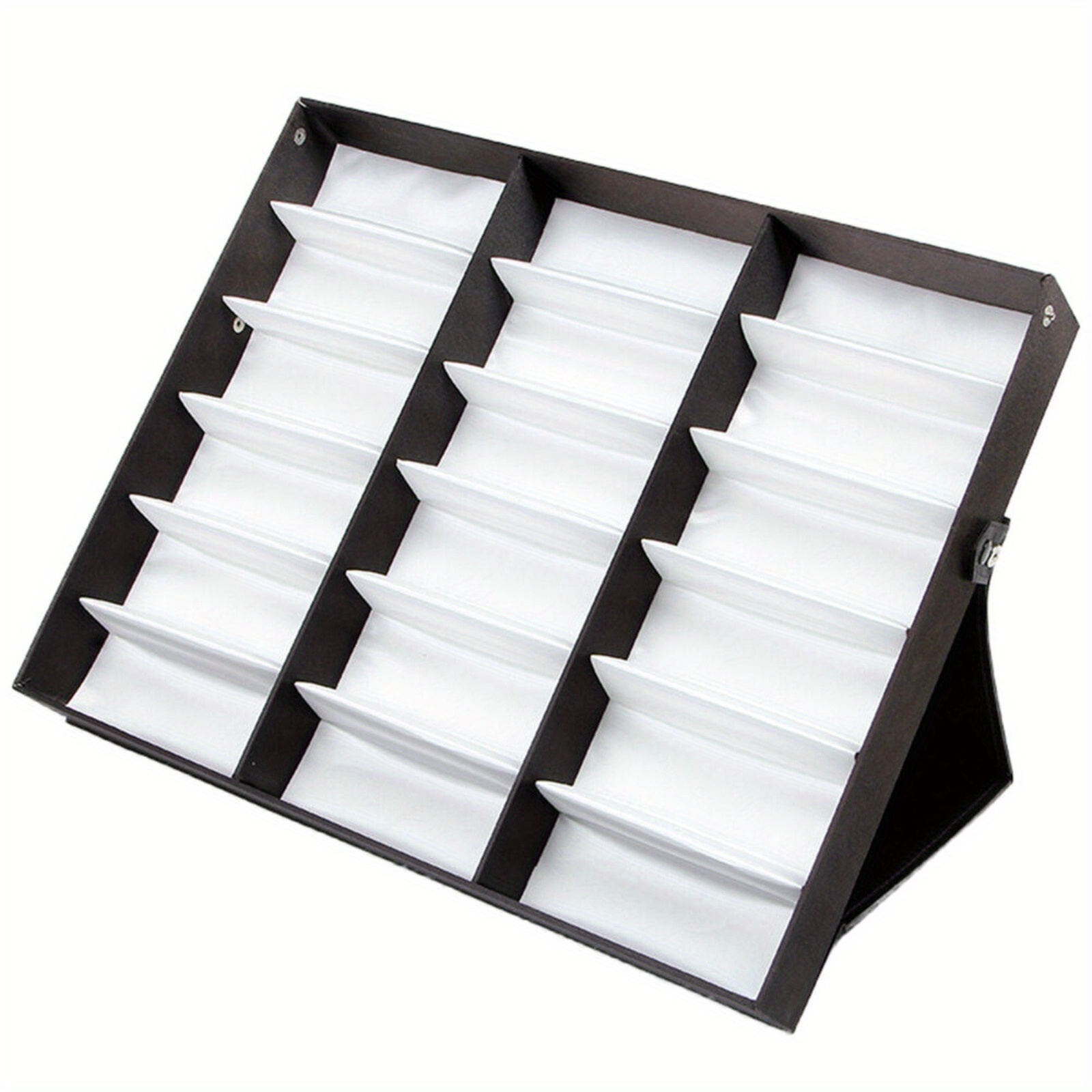 

18 Slots Eyeglasses Storage Box Sunglasses Organizer Display Case Glasses Holder