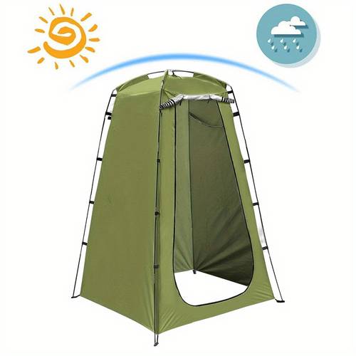 green portable camping instant tent folding outdoor changing room tent waterproof uv protection tear resistant for hiking travel